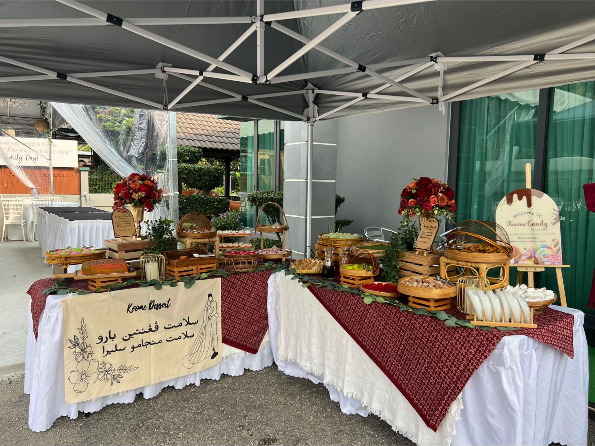 Dessert table lengkap untuk majlis